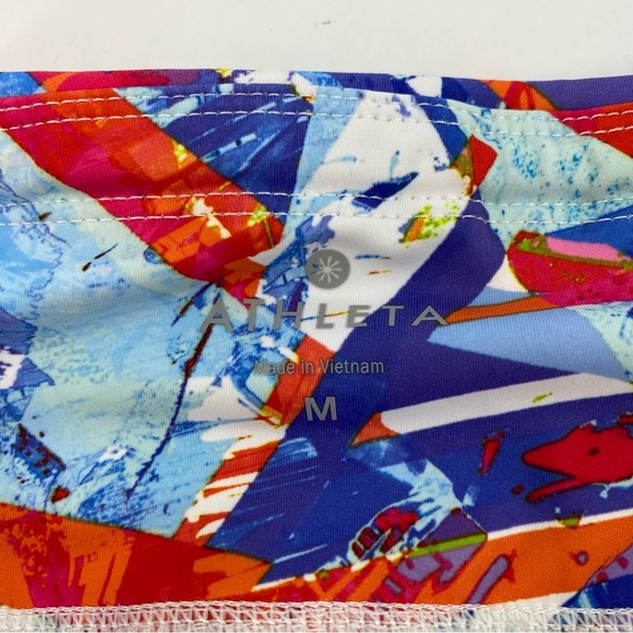 Athleta White Patterned Capri Leggings - Picture 6 of 8